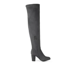 Block Heel Over The Knee Boots