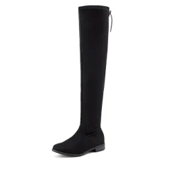 Block Heel Over The Knee High Boots