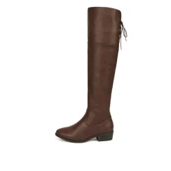 Block Heel Over The Knee High Boots
