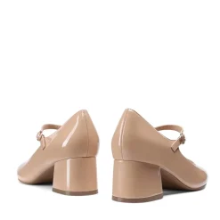 Block Heel Square Toe Mary Jane Pumps