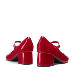 Block Heel Square Toe Mary Jane Pumps