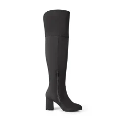 Block Heel Suede Over The Knee Boots