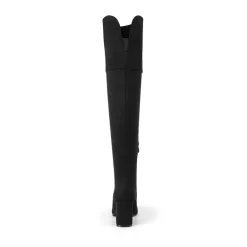 Block Heel Suede Over The Knee Boots