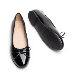 Bow Dual-tone Cap Toe Flats