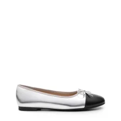 Bow Dual-tone Cap Toe Flats