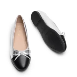 Bow Dual-tone Cap Toe Flats
