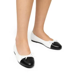 Bow Dual-tone Cap Toe Flats