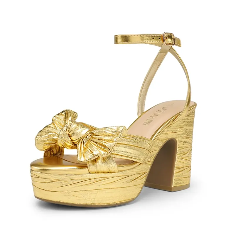 Bow Knot Platform Sandals