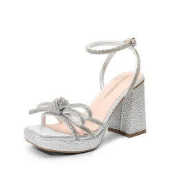 Bowknots Crystal Heeled Sandals