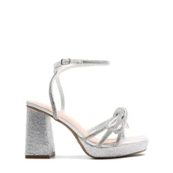Bowknots Crystal Heeled Sandals