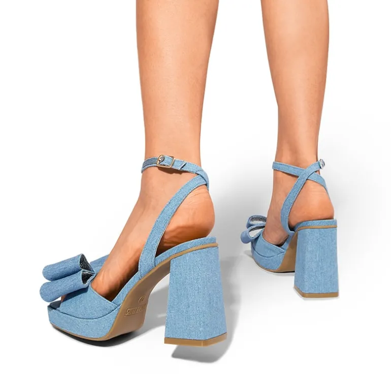 Bow Platform Chunky Sandals