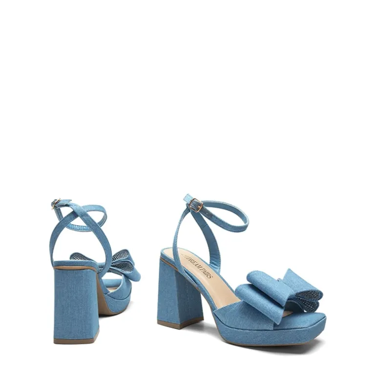 Bow Platform Chunky Sandals