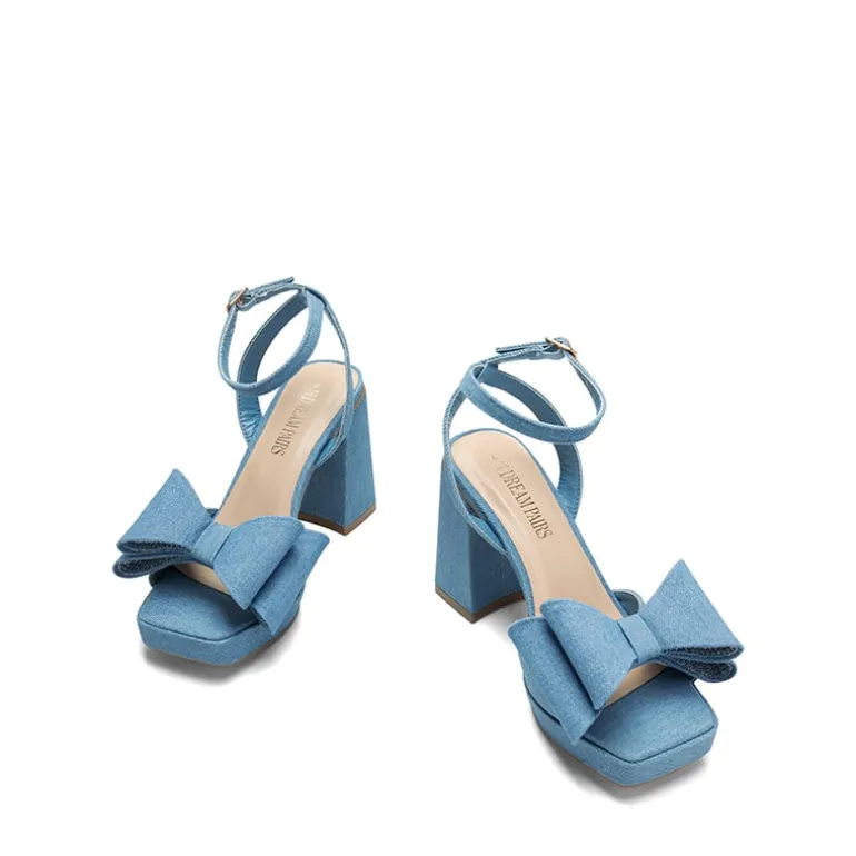 Bow Platform Chunky Sandals