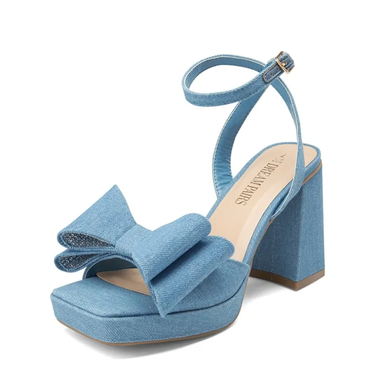 Bow Platform Chunky Sandals