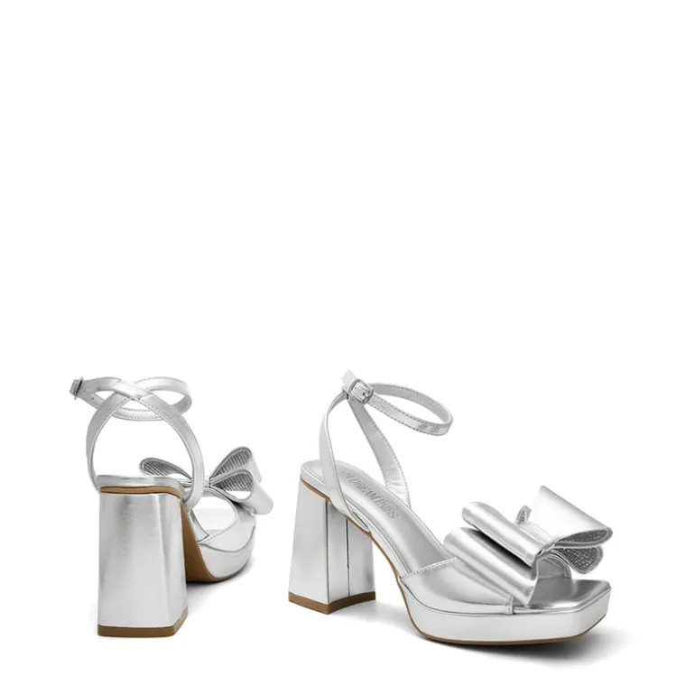 Bow Platform Chunky Sandals