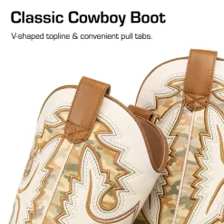 Boys’ Camouflage Western Cowboy Boots