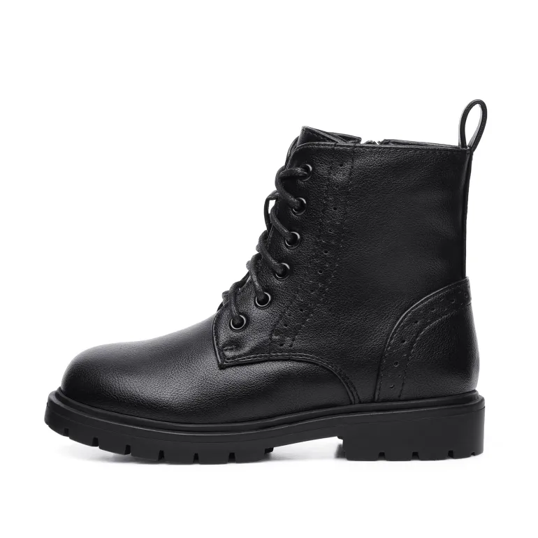 Boys Girls Combat Ankle Boots