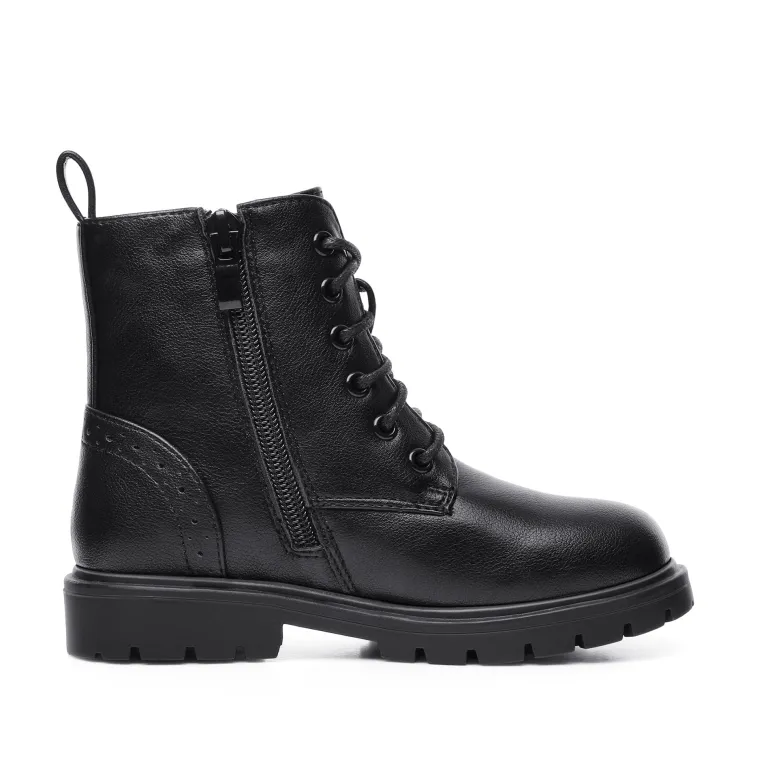Boys Girls Combat Ankle Boots