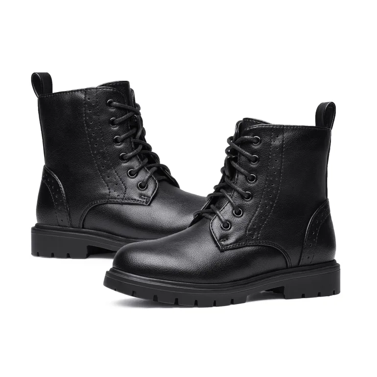 Boys Girls Combat Ankle Boots