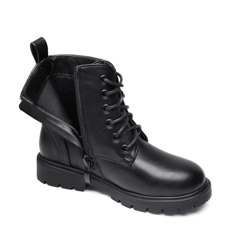 Boys Girls Combat Ankle Boots