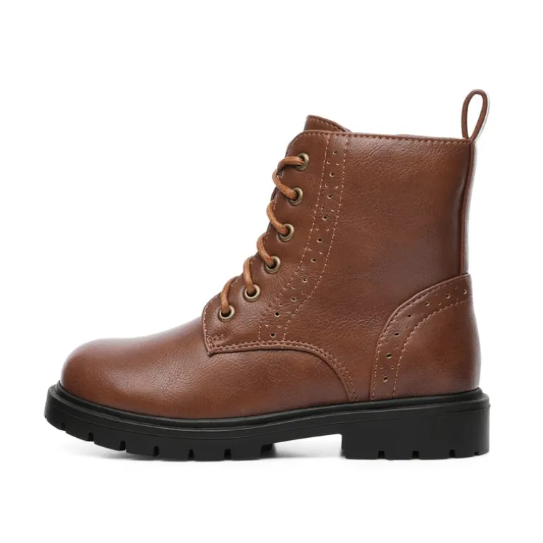 Boys Girls Combat Ankle Boots