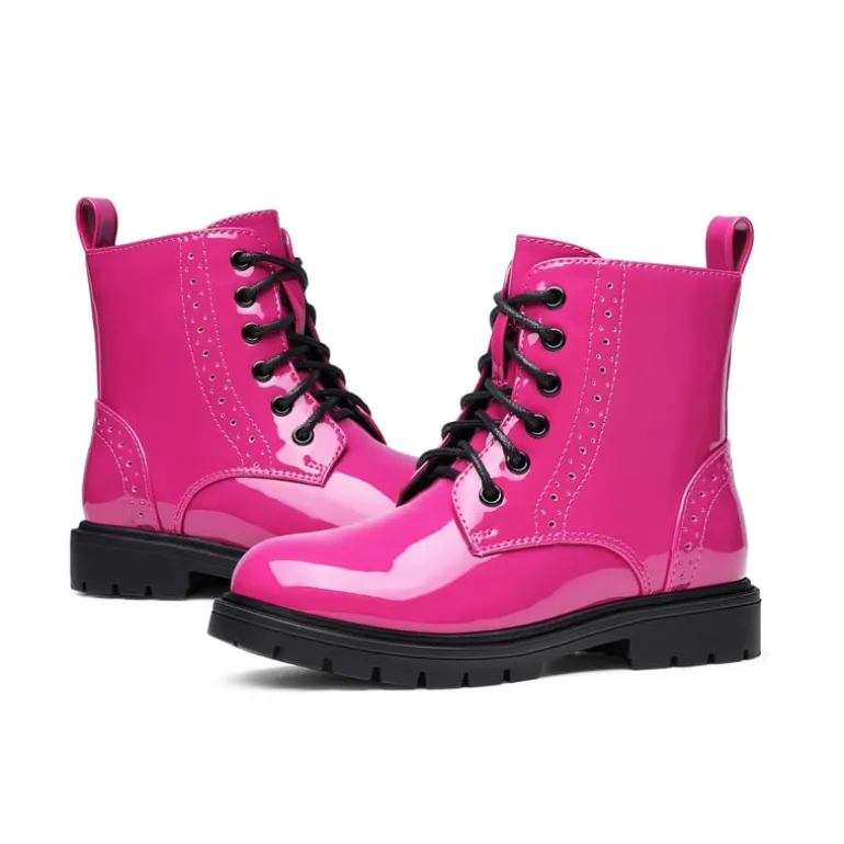 Boys Girls Combat Ankle Boots