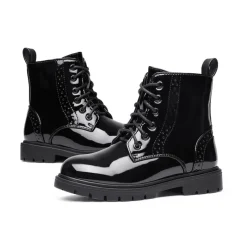 Boys Girls Combat Ankle Boots