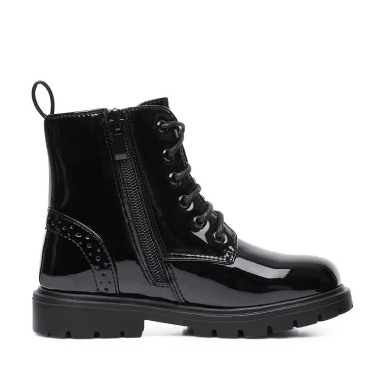 Boys Girls Combat Ankle Boots