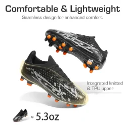 Boys' & Girls' Firm Groud Youth Soccer Cleats