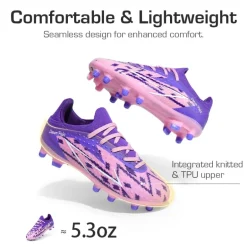 Boys' & Girls' Firm Groud Youth Soccer Cleats