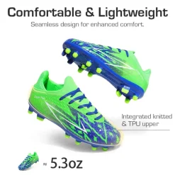 Boys' & Girls' Firm Groud Youth Soccer Cleats