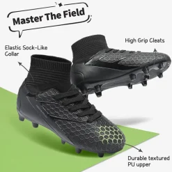 Boys & Girls High Top Youth Football Cleats