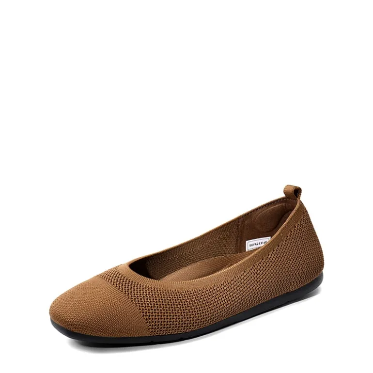 Breathable & Comfortable Square-Toe Flats