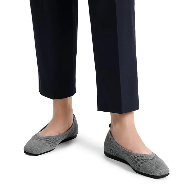 Breathable & Comfortable Square-Toe Flats
