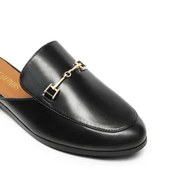 Buckle Design Slip on Mules
