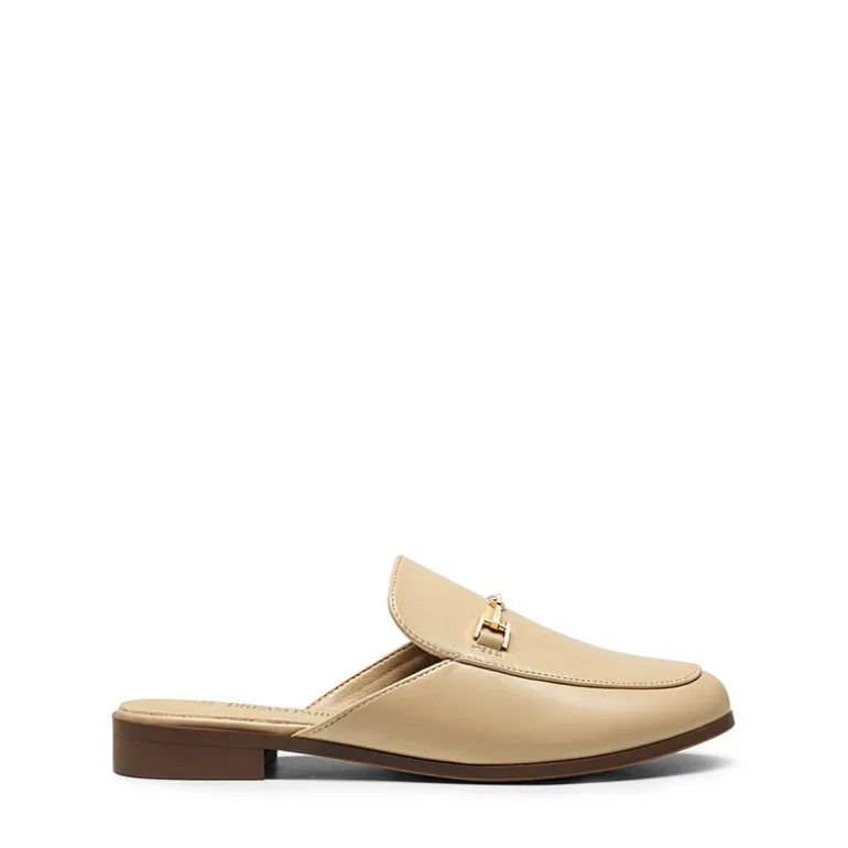 Buckle Design Slip on Mules