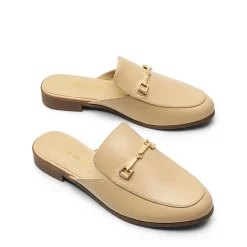 Buckle Design Slip on Mules