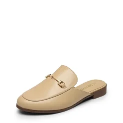 Buckle Design Slip on Mules