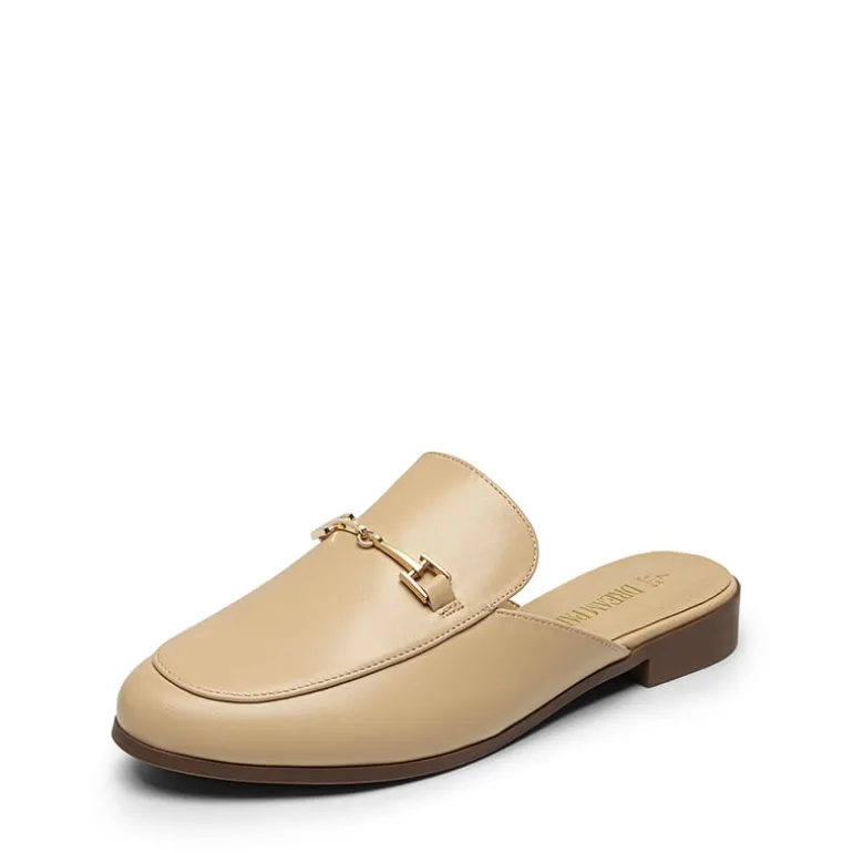 Buckle Design Slip on Mules