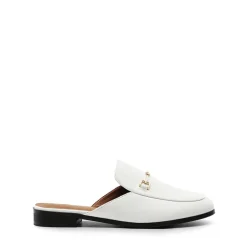 Buckle Design Slip on Mules