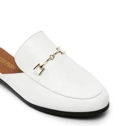 Buckle Design Slip on Mules