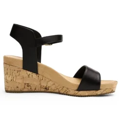 Buckle Platform Wedge Sandals