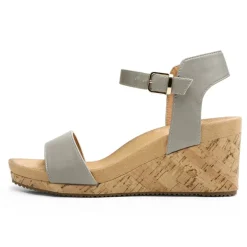 Buckle Platform Wedge Sandals