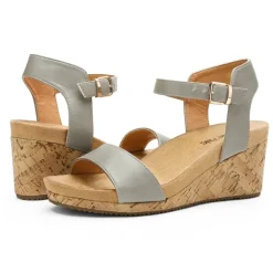 Buckle Platform Wedge Sandals