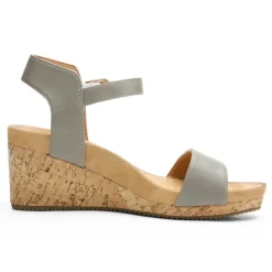 Buckle Platform Wedge Sandals