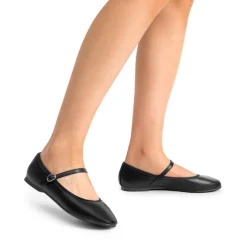 Buckle Round Toe Mary Jane Flats