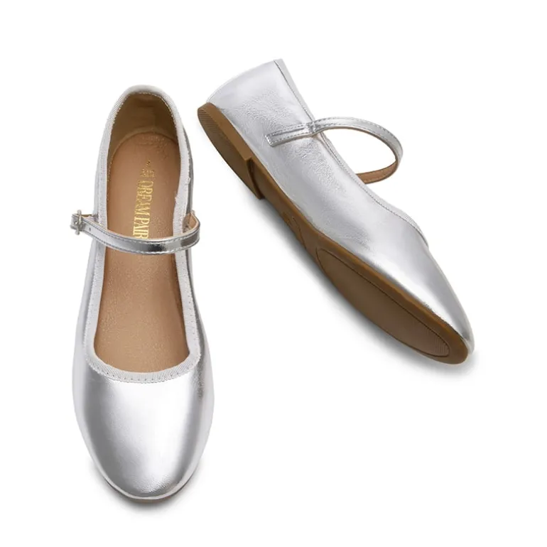 Buckle Round Toe Mary Jane Flats