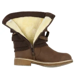 Buckle Strap Mid Calf Snow Boots