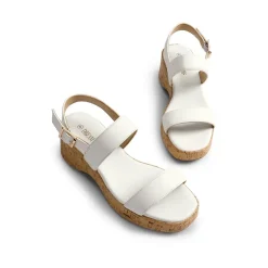 Buckle Strap Platform Wedge Sandals