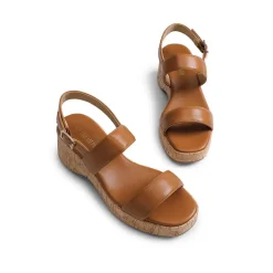 Buckle Strap Platform Wedge Sandals
